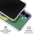 Brazil Flag Distressed Galaxy S25 Clear Case